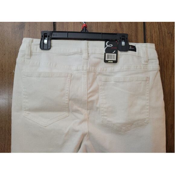 Earl Soft Stretch White Cropped NWT Size 10 5 Pocket Design APR $54.00 - Picture 3 of 5